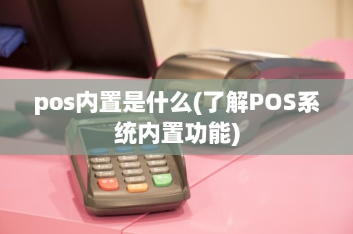 pos内置是什么(了解POS系统内置功能)