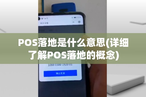 POS落地是什么意思(详细了解POS落地的概念)