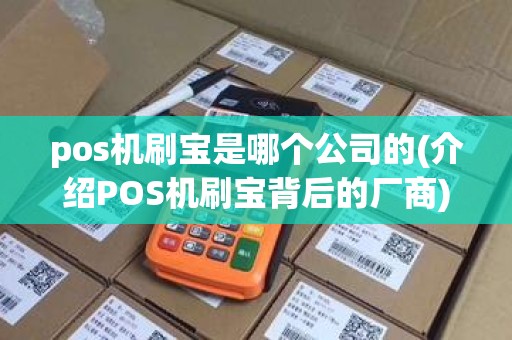 pos机刷宝是哪个公司的(介绍POS机刷宝背后的厂商)