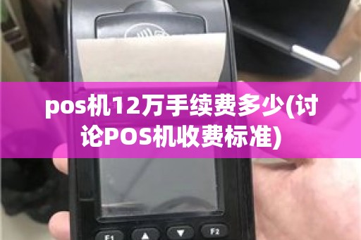 pos机12万手续费多少(讨论POS机收费标准)