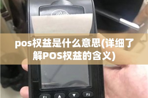 pos权益是什么意思(详细了解POS权益的含义)