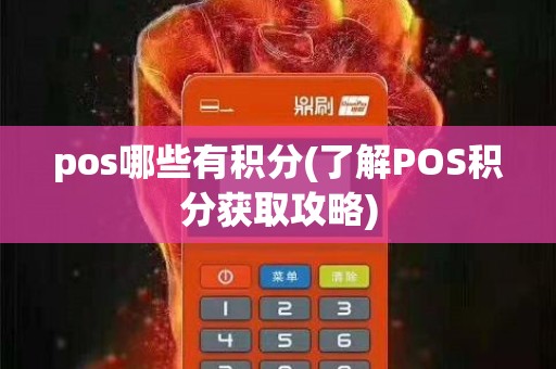 pos哪些有积分(了解POS积分获取攻略)