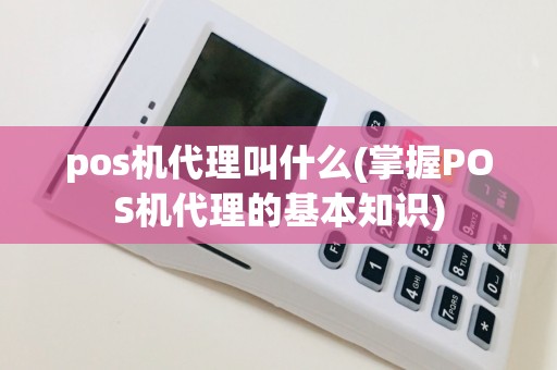 pos机代理叫什么(掌握POS机代理的基本知识)