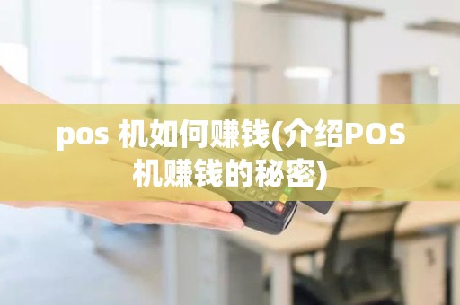 pos 机如何赚钱(介绍POS机赚钱的秘密)