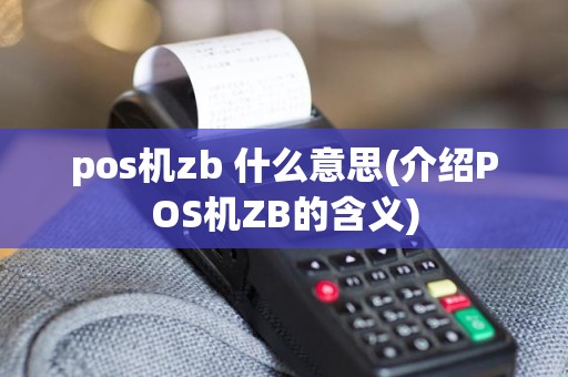 pos机zb 什么意思(介绍POS机ZB的含义)