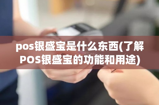 pos银盛宝是什么东西(了解POS银盛宝的功能和用途)